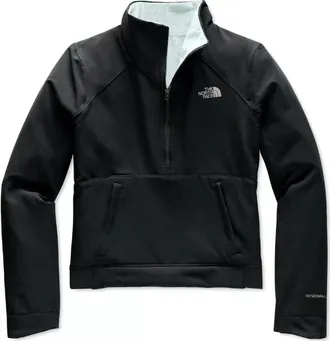 The North Face Womens Shelbe Raschel Pullover In Black/bluefrost