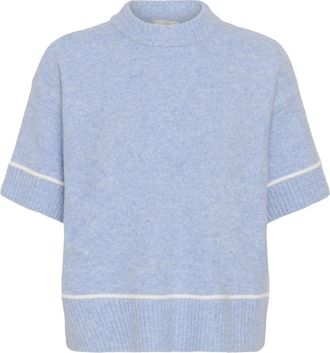 Kaffe KAjinie Pullover - Dames - Ronde hals truien - Blauw - XS - Truien & Vesten