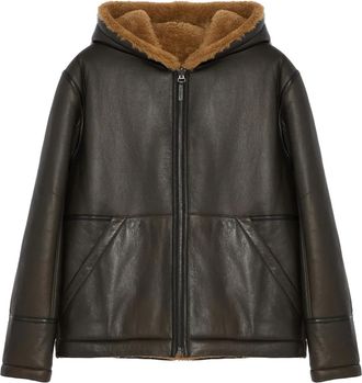 Yves Salomon Giacca reversibile - Marrone