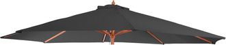 Hhg Funda De Recambio Para Parasol Florida, Funda De Recambio Para Parasol, &Oslash; 3,5m Poli&eacute;ster 8 Varillas, Antracita