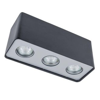 Netlighting Modern Surface Mounted Black 3 Light LED GU10