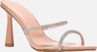 XY London Womens XY London Womens/Ladies Luella Patent Leather Stiletto Heel Sandals - Black - Size: 6