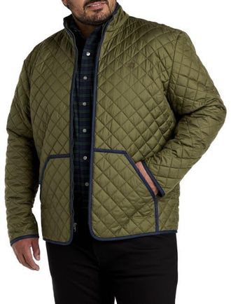 Brooks Brothers Big & Tall Quilted Jacket in Burnt Olive at Nordstrom, Size 2X Big