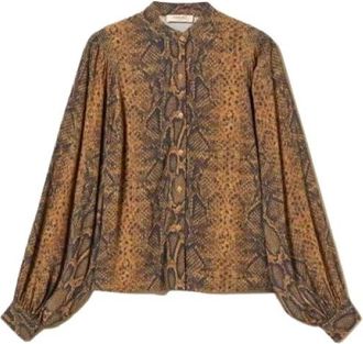 Twinset Shirts - Dames - Blouses - Bruin - L - Overhemden