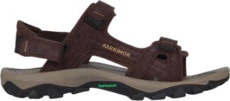 Karrimor Leren sandalen voor heren met Antibes-logo (Bruin)