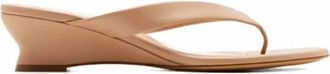 Le Monde Beryl Micro Wedge Thong - Dames - Sleehakken - Beige - 40 1/2 EU - Leer - Schoenen