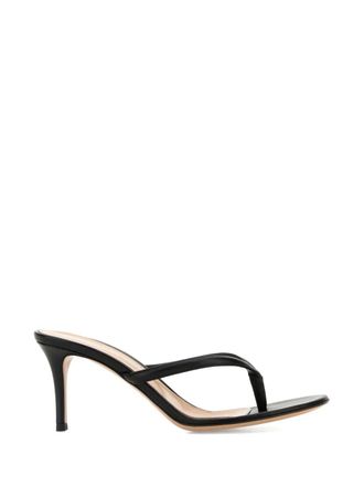 Gianvito Rossi 70mm Calypso leather sandals - women - Leather/Nappa Leather/Leather - 39.5 - Black