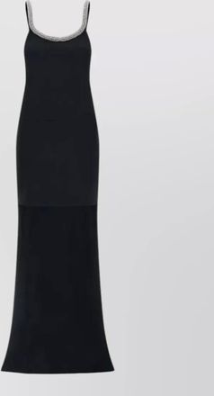 Tom Ford crystal embellished evening dress long train