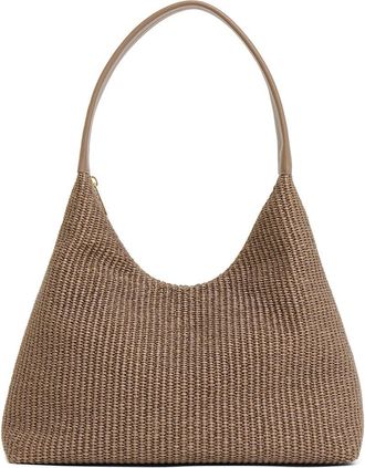 Mansur Gavriel Candy Woven Raffia Hobo Bag in Anise at Nordstrom