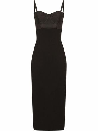 Dolce & Gabbana Abito midi con cut-out - Nero
