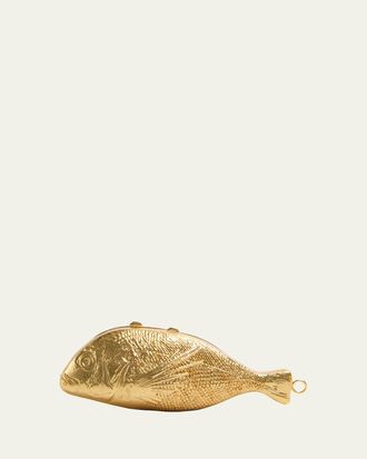 SIMKHAI Splash Fish Minaudiere Clutch Bag