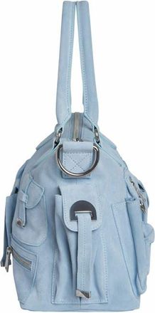 Cynthia Rowley Suede Cargo Pocket Shoulder Bag in Denim Blue at Nordstrom