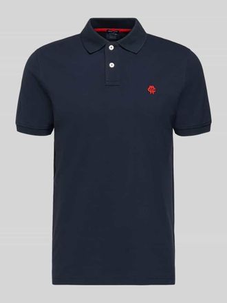 Mc Neal Slim Fit Poloshirt mit Logo-Stitching in Dunkelblau, Gr&ouml;&szlig;e XXXL