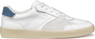 Geox Witte Sneakers voor Mannen - Heren - Sneakers - Wit - 43 EU - Leer - Schoenen