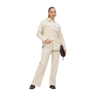 MY ESSENTIAL WARDROBE DagmarMW 157 Shirt - Dames - Blouses & Shirts - Beige - Maat: XS Katoen