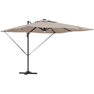 vidaXL Parasol Roma Taup&eacute; 286 X 285 X 270 Cm Aluminio, Poli&eacute;ster Vidaxl