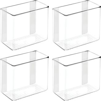 iDesign Adhesive Organizer Bin for Kitchen - Set of 4 - Clear at Nordstrom