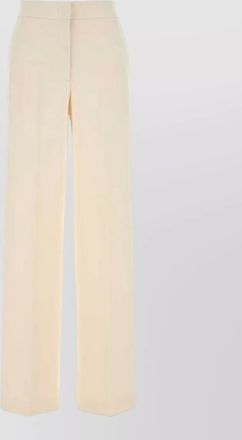 Max Mara high waist wide leg silk blend trousers