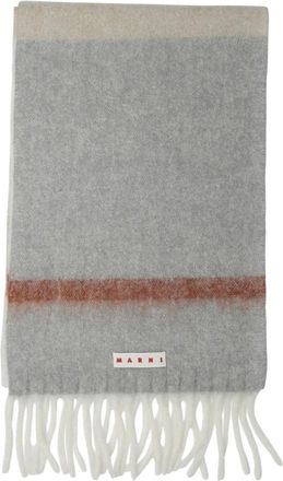 Marni Grijze Sjaal Aw 25 Dames Accessoires - Dames - Wintersjaals - Grijs - ONE Size - Wol - Accessoires