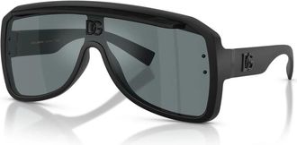 Dolce & Gabbana Dg 6205 Pilot Shield Zonnebril - unisex - Zonnebrillen - Zwart - 37 MM - Accessoires