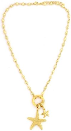 Panacea Starfish Pendant Necklace in Gold at Nordstrom