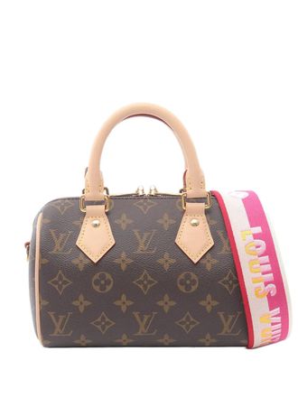 Louis Vuitton 2021-2025 Monogram Speedy Bandouliere 20 tas - Bruin