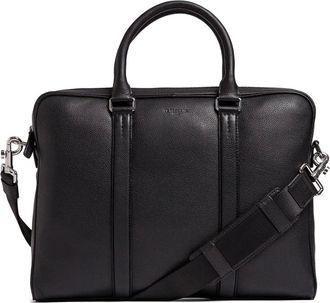 Le Tanneur Portadocumenti Charles con manico - Nero