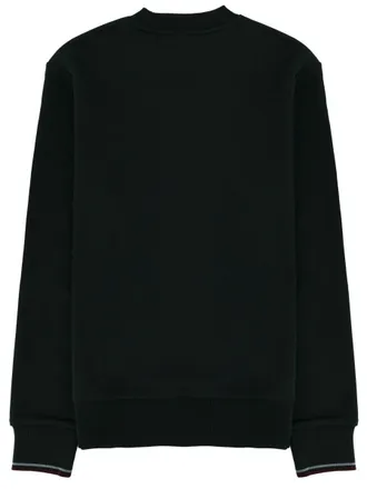 Fred Perry Logo-Embroidered Cotton Sweatshirt - Green