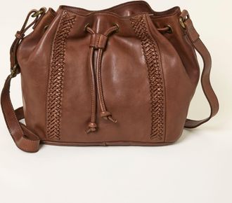 Fat Face FatFace Awna Brown Woven Bucket Bag
