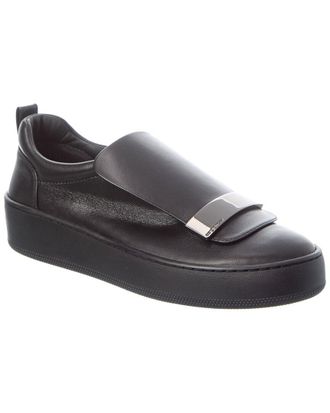 Sergio Rossi Addict Leather Slip-On Sneaker