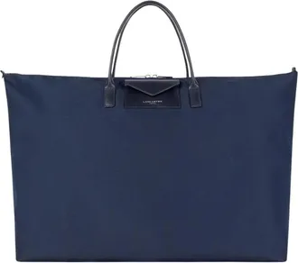 Lancaster Smart KBA Weekendtas - Dames - Tassen - Blauw - Maat: ONE Size Leer