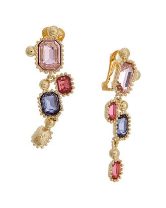 Oscar De La Renta Emerald Drop Earrings