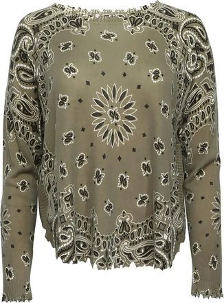 Kujten Top con stampa bandana - Verde