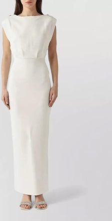 Elisabetta Franchi milano stitch knit maxi dress