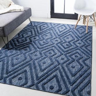 Jonathan Y Designs Balansat Moroccan Diamond Indoor/Outdoor Area Rug