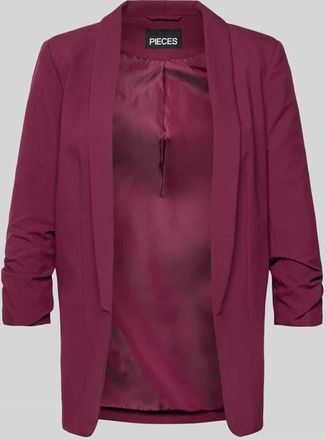 Pieces Blazer mit Schalkragen in Bordeaux, Gr&ouml;&szlig;e XL