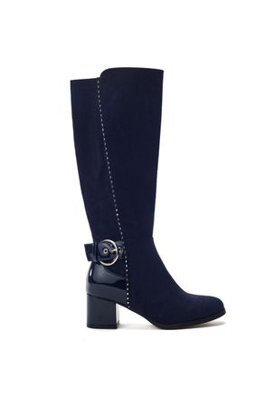 Moda in Pelle Moda in Pelle Womens Sameena Navy Boots Faux Leather - Size EU 39