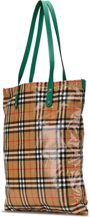 Burberry Shopper - 20th House Check Coated Canvas Tote - Gr. unisize - in Braun - für Damen