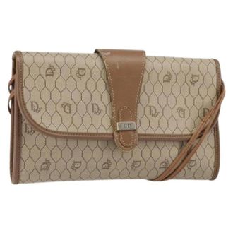 Dior Pre-owned Shoulder Bags, female, Beige, Size: ONE SIZE Pre-owned Vintage Shoulder Bag