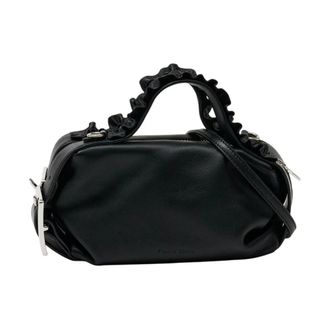 Simone Rocha Biker Frill Belt Bag - Dames - Tassen - Zwart - Maat: ONE Size Katoen