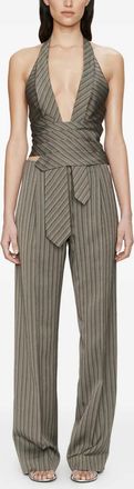 CHRISTOPHER ESBER Reyer Tailored Redux striped trousers - Grey