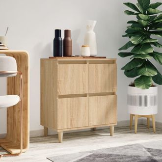 vidaXL Vidaxl - Aparador De Madera Contrachapada Roble Sonoma 60x35x70 Cm