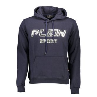 Plein Sport Blue Cotton Men Mens Sweater