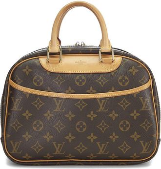 Louis Vuitton Brown Monogram Coated Canvas Trouville (Authentic Pre-Loved)