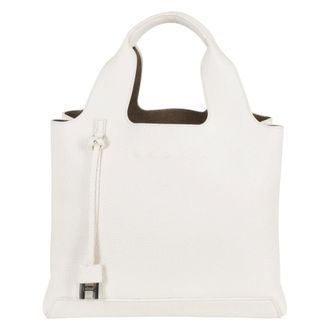 Hogan Tote Bags, female, White, Size: ONE SIZE Small Shopping Bag