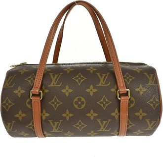 Louis Vuitton Papillon Handbag Monogram Canvas Brown Canvas Handbag (Pre-Owned)