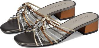 David Tate Excellent Womens Sandals Metallic : 10.5 M (B), Leather