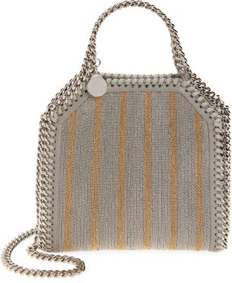 Stella McCartney Rock Tokyo Falabella Crystal Embellished Crossbody Bag in Light Grey at Nordstrom