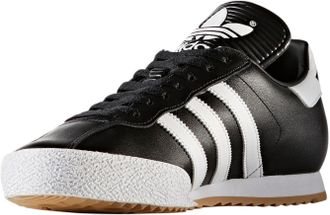 adidas Sneaker ADIDAS ORIGINALS SAMBA SUPER, Gr. 39, schwarz-weiss (schwarz, ftwwht, schwarz), Leder, unifarben mit Farbeins&auml;tzen, Schuhe Sneaker