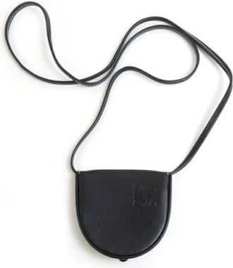 Loewe Pre-owned Cross Body Bags, female, Black, Size: ONE SIZE Pre-owned Leather shoulder-bags